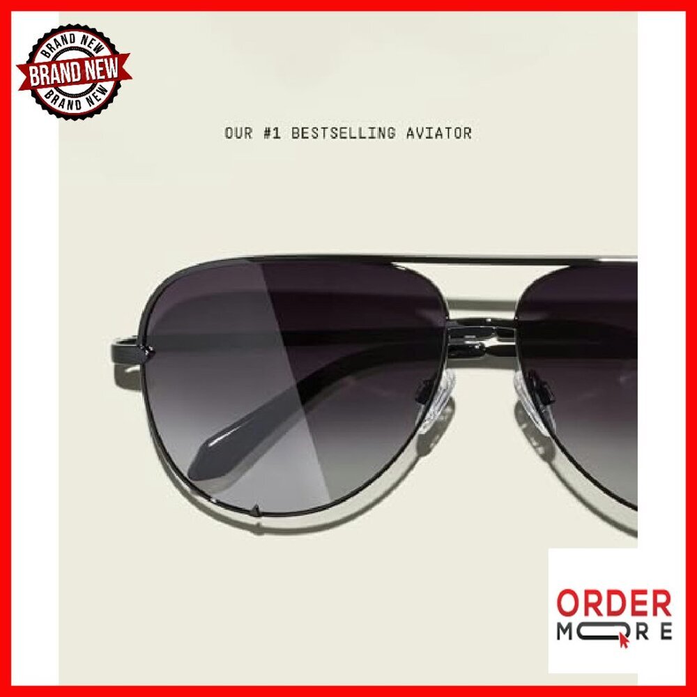 Extra-Oversized Aviator Sunglasses, Polarized UV Protected Lenses - Picture 5 of 6